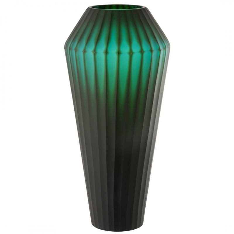 VASE GLASS OPAL GREEN 43